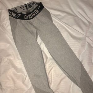Gymshark Flex Leggings - Light Grey Marl/Black